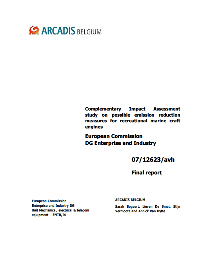 Complementary study on emission reduction measures 2008 image